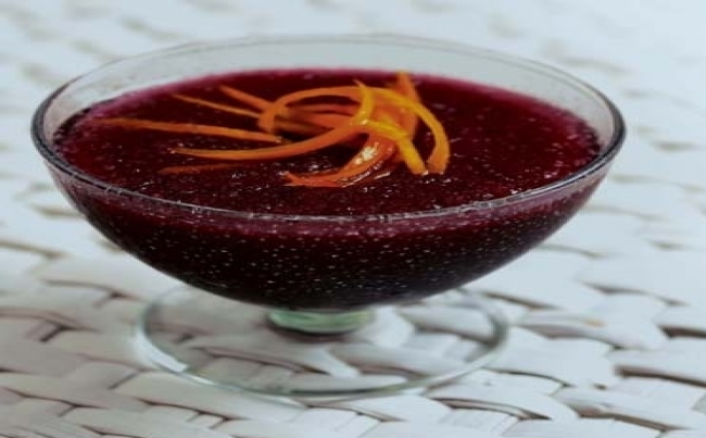 Granizado de vino y uva borgoña